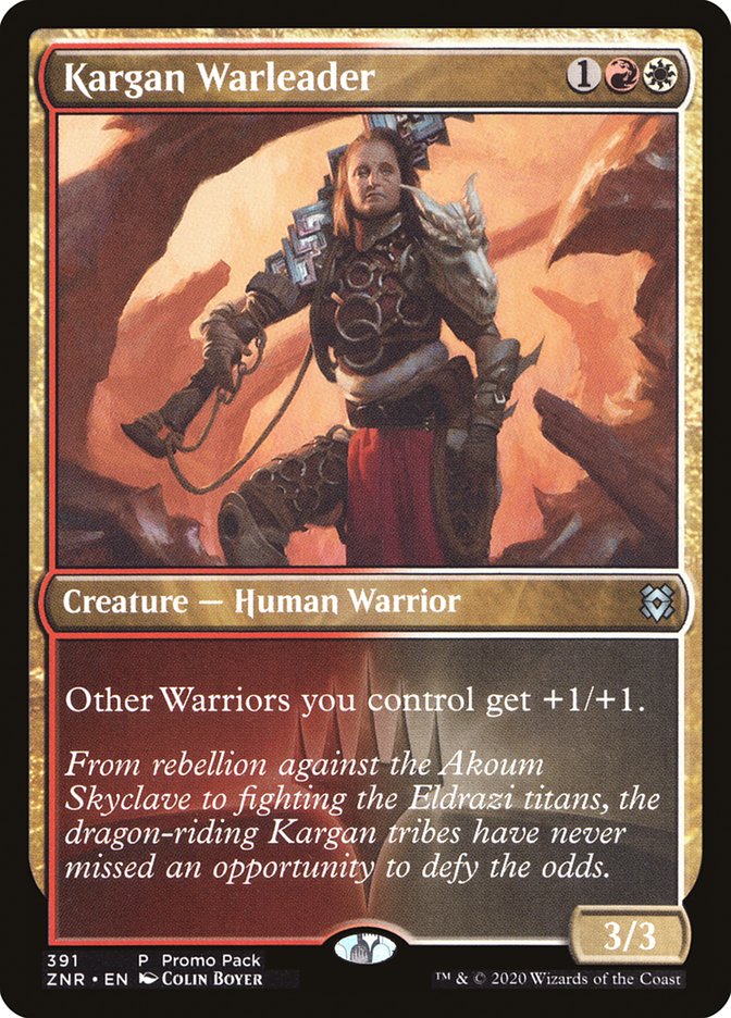 Kargan Warleader (Promo Pack) [Zendikar Rising Promos] | Tables and Towers