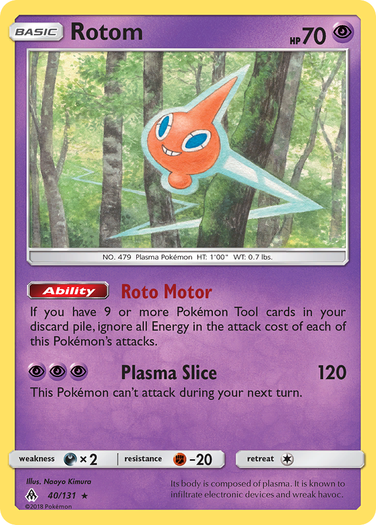 Rotom (40/131) [Sun & Moon: Forbidden Light] | Tables and Towers