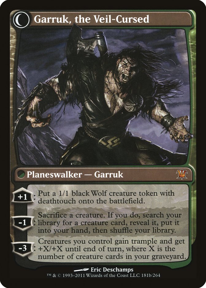 Garruk Relentless // Garruk, the Veil-Cursed [Innistrad] | Tables and Towers