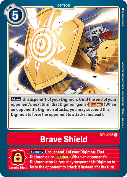 Brave Shield [BT1-095] [Release Special Booster Ver.1.5] | Tables and Towers