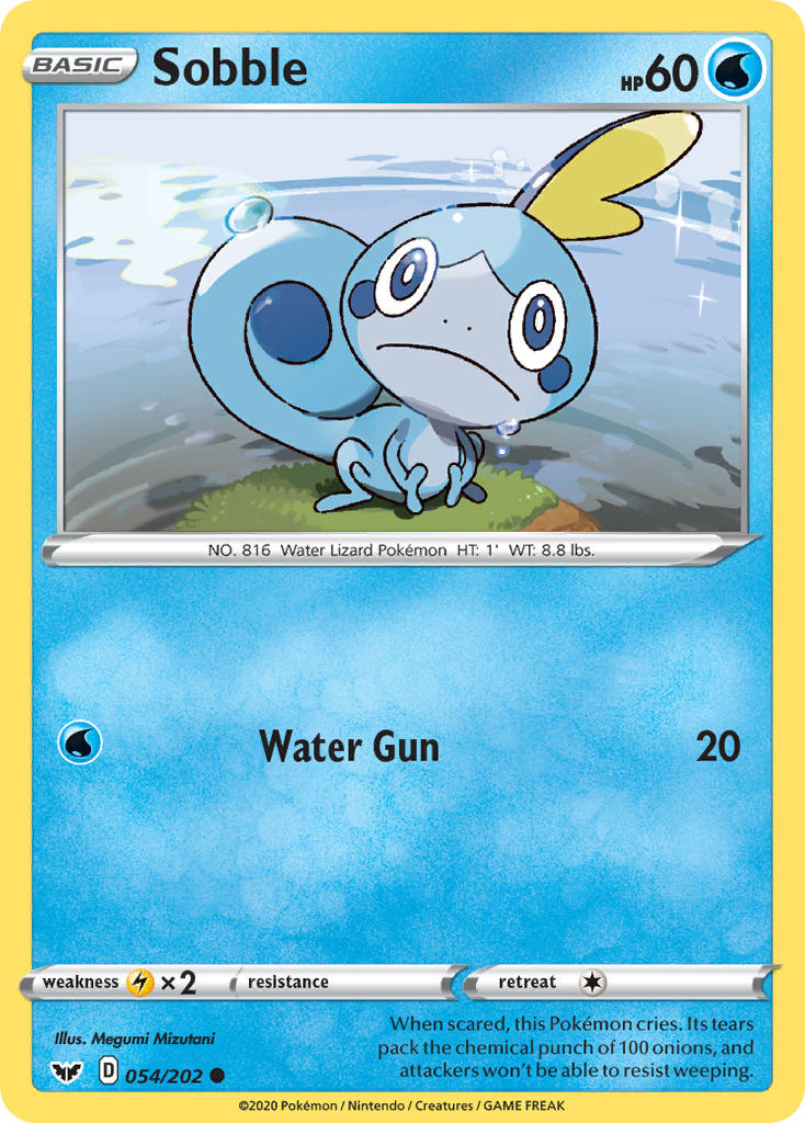 Sobble (054/202) [Sword & Shield: Base Set] | Tables and Towers