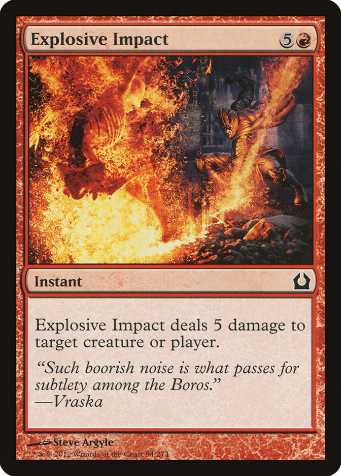 Explosive Impact [Return to Ravnica] | Tables and Towers