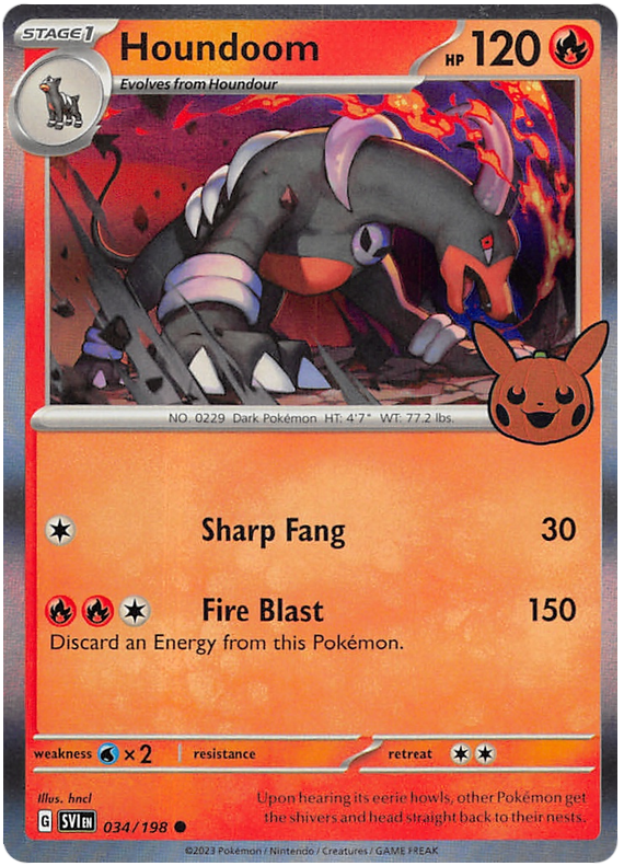 Houndoom (034/198) [Trick or Trade 2023] | Tables and Towers