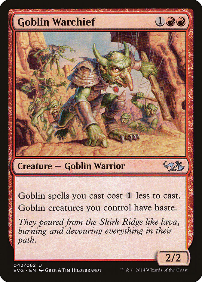 Goblin Warchief (Elves vs. Goblins) [Duel Decks Anthology] | Tables and Towers