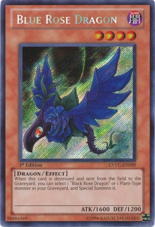 Blue Rose Dragon [EXVC-EN099] Secret Rare | Tables and Towers