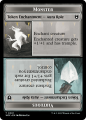 Copy // Monster Role / Virtuous Role Double-Sided Token [Wilds of Eldraine Commander Tokens] | Tables and Towers