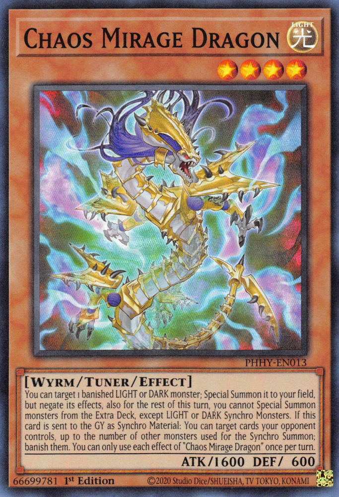Chaos Mirage Dragon [PHHY-EN013] Super Rare | Tables and Towers