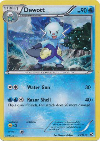 Dewott (29/114) (Cracked Ice Holo) [Black & White: Base Set] | Tables and Towers