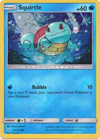 Squirtle (33/214) (Premium Collection Promo) [Sun & Moon: Unbroken Bonds] | Tables and Towers