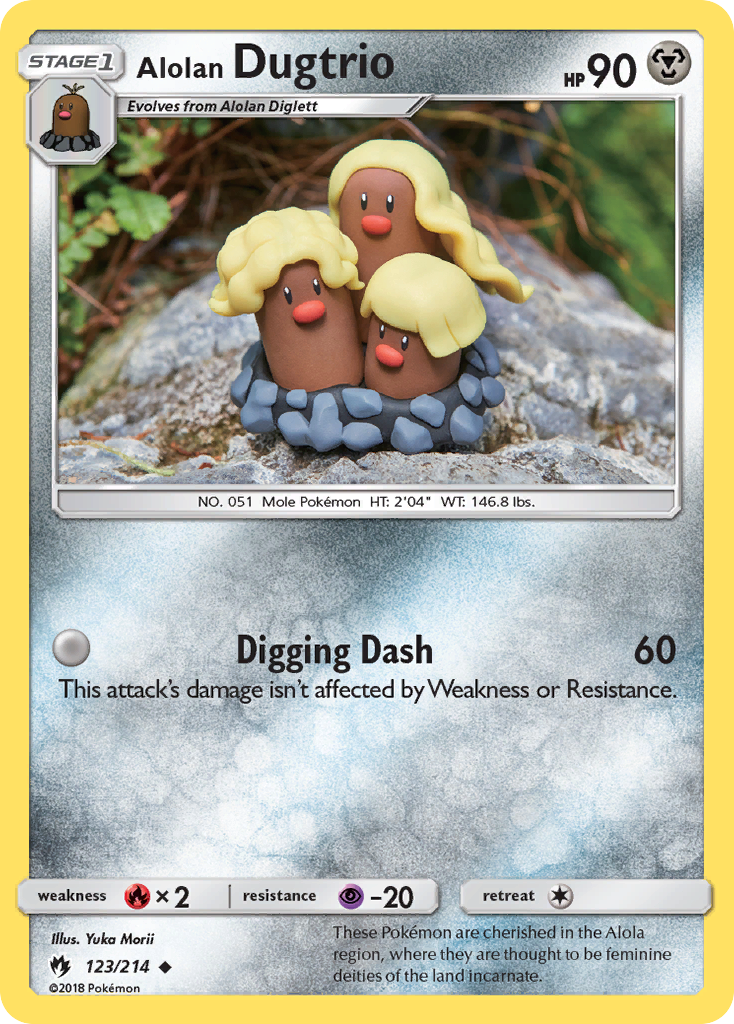 Alolan Dugtrio (123/214) [Sun & Moon: Lost Thunder] | Tables and Towers