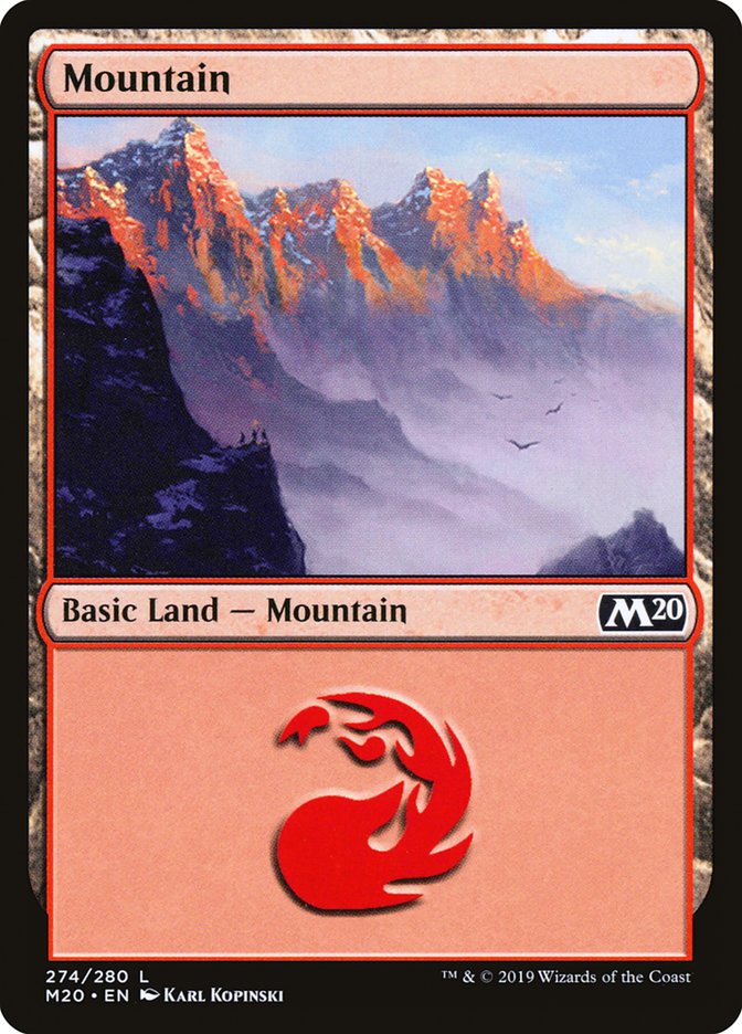 Mountain (274) [Core Set 2020] | Tables and Towers