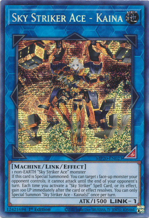 Sky Striker Ace - Kaina [MP20-EN023] Prismatic Secret Rare | Tables and Towers