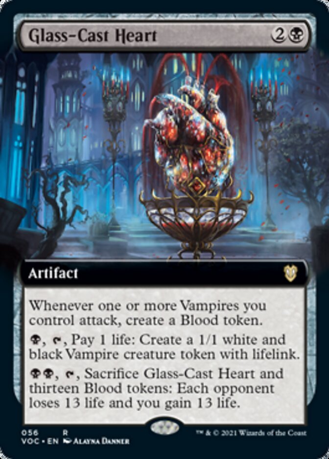 Glass-Cast Heart (Extended Art) [Innistrad: Crimson Vow Commander] | Tables and Towers