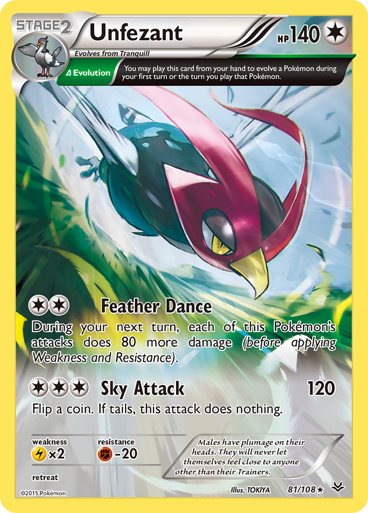 Unfezant (81/108) [XY: Roaring Skies] | Tables and Towers