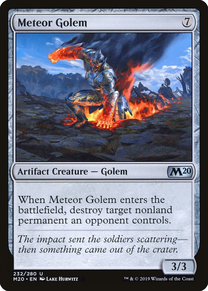 Meteor Golem [Core Set 2020] | Tables and Towers