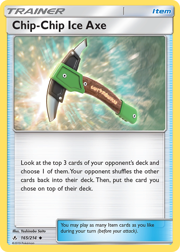 Chip-Chip Ice Axe (165/214) [Sun & Moon: Unbroken Bonds] | Tables and Towers