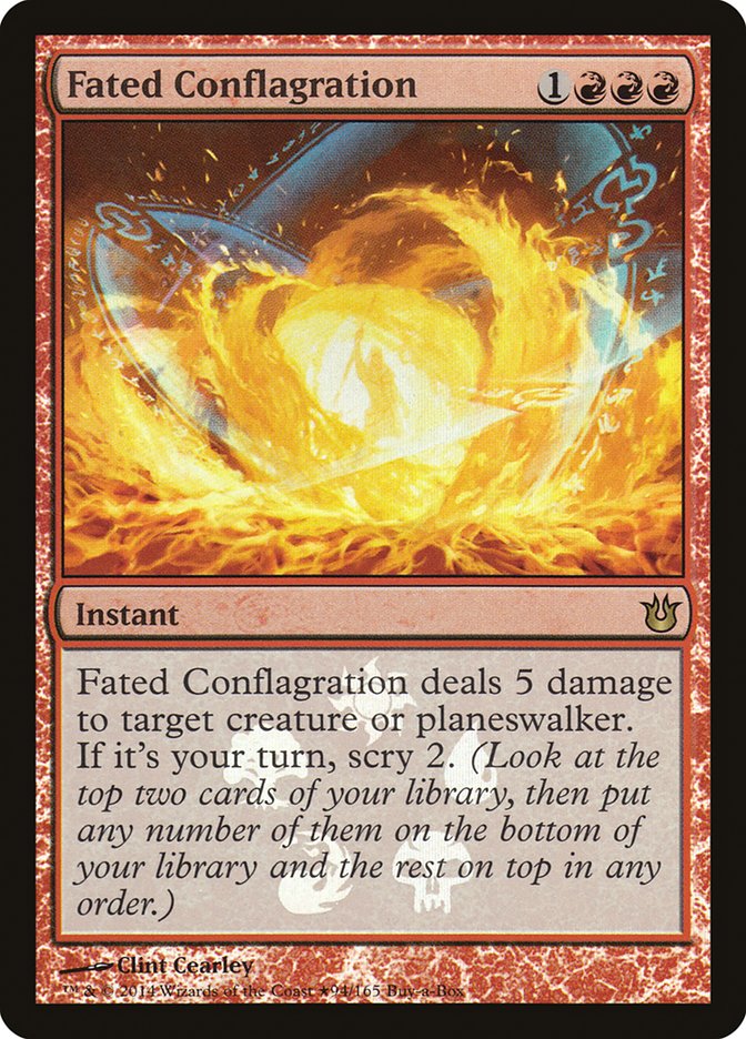 Fated Conflagration (Buy-A-Box) [Born of the Gods Promos] | Tables and Towers