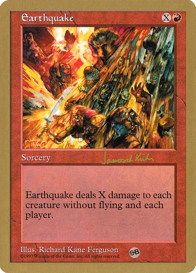 Earthquake (Janosch Kuhn) (SB) [World Championship Decks 1997] | Tables and Towers