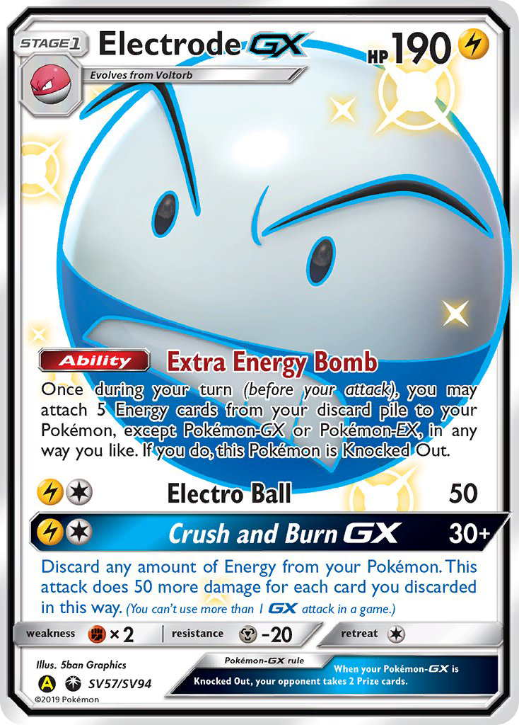 Electrode GX (SV57/SV94) [Sun & Moon: Hidden Fates - Shiny Vault] | Tables and Towers