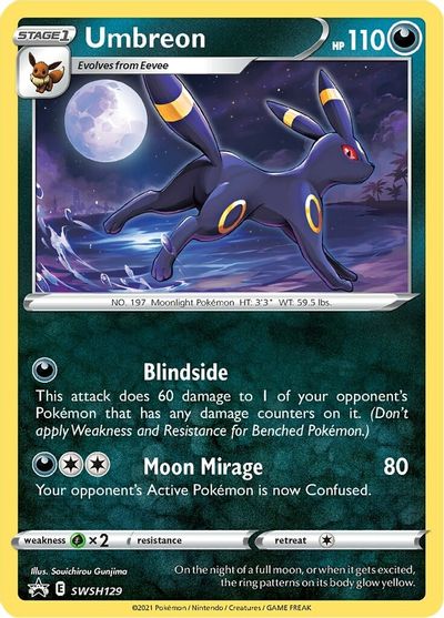 Umbreon (SWSH129) [Sword & Shield: Black Star Promos] | Tables and Towers