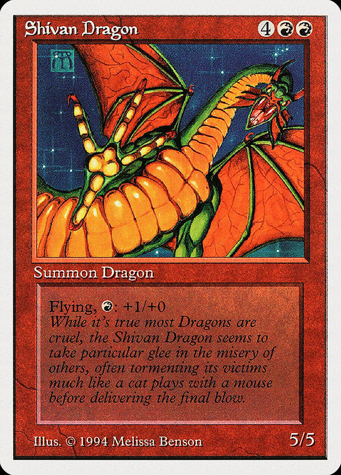 Shivan Dragon [Summer Magic / Edgar] | Tables and Towers