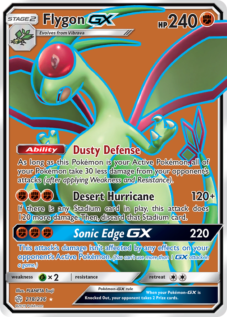 Flygon GX (218/236) [Sun & Moon: Cosmic Eclipse] | Tables and Towers