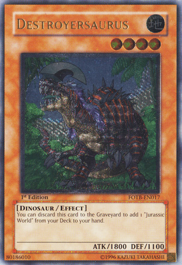 Destroyersaurus [FOTB-EN017] Ultimate Rare | Tables and Towers