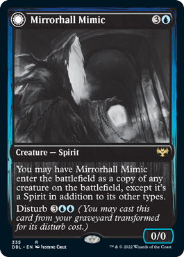 Mirrorhall Mimic // Ghastly Mimicry [Innistrad: Double Feature] | Tables and Towers