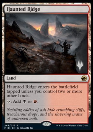 Haunted Ridge (Promo Pack) [Innistrad: Midnight Hunt Promos] | Tables and Towers