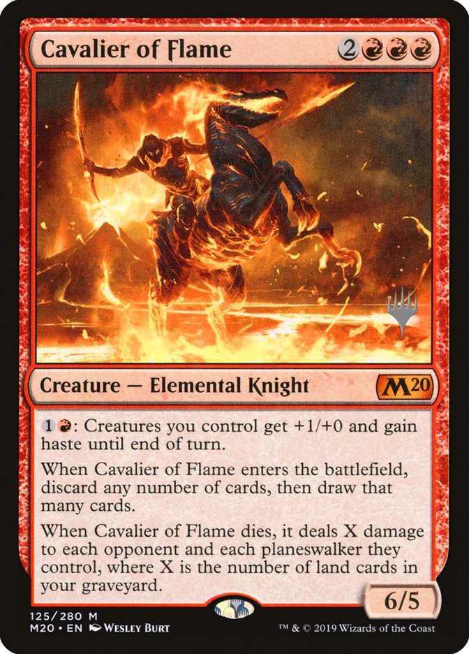 Cavalier of Flame (Promo Pack) [Core Set 2020 Promos] | Tables and Towers