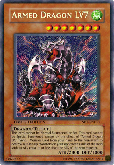 Armed Dragon Lv7 [SD1-ENDE1] Secret Rare | Tables and Towers