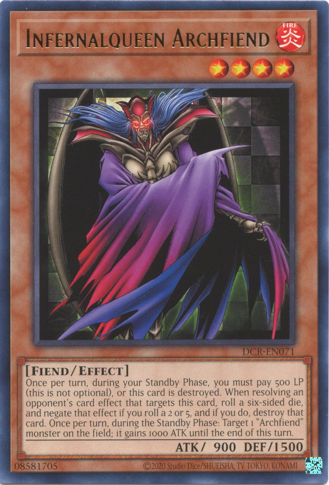 Infernalqueen Archfiend (25th Anniversary) [DCR-EN071] Rare | Tables and Towers