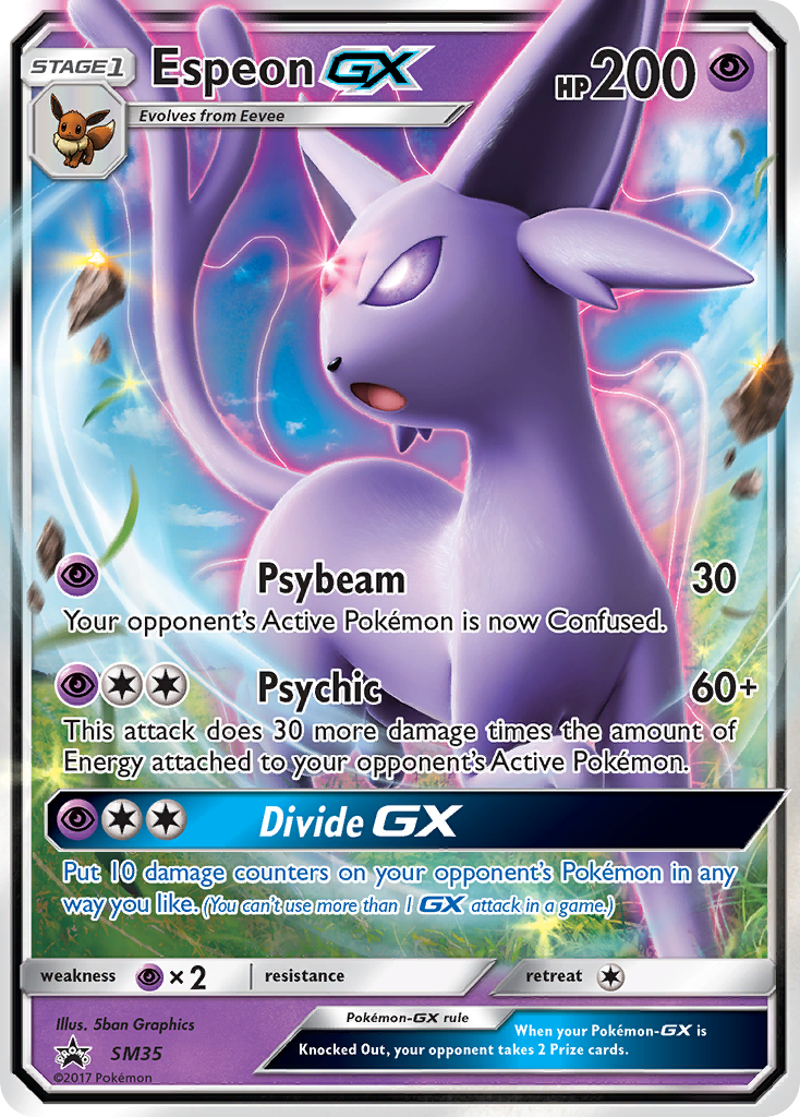 Espeon GX (SM35) [Sun & Moon: Black Star Promos] | Tables and Towers