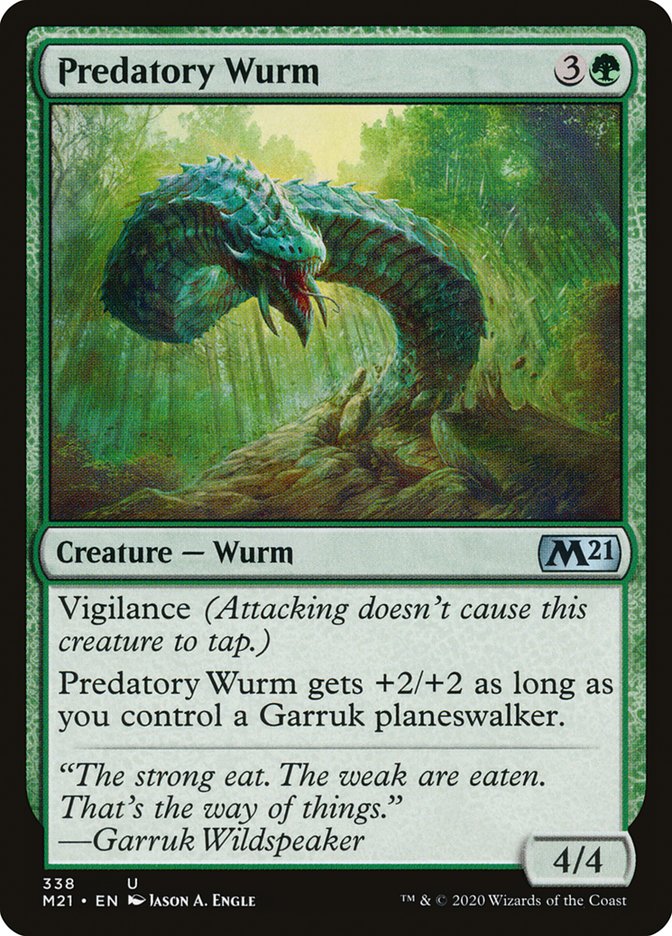 Predatory Wurm [Core Set 2021] | Tables and Towers