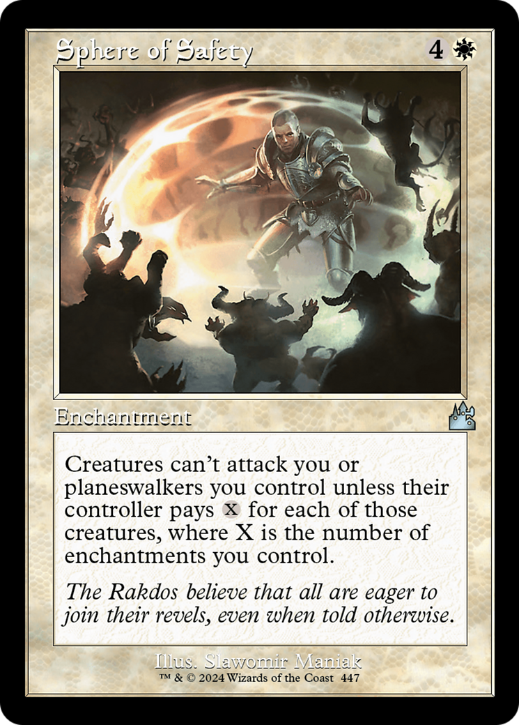 Sphere of Safety (Retro Frame) [Ravnica Remastered] | Tables and Towers