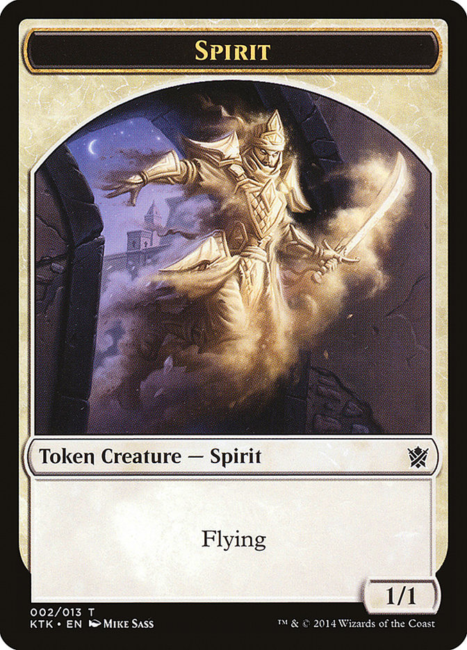 Spirit Token [Khans of Tarkir Tokens] | Tables and Towers