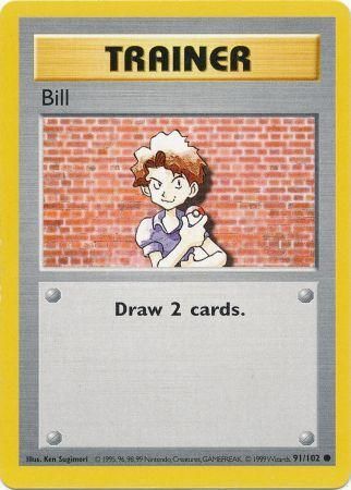 Bill (91/102) [Base Set Shadowless Unlimited] | Tables and Towers