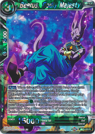 Beerus, Godly Majesty (BT8-053) [Malicious Machinations] | Tables and Towers