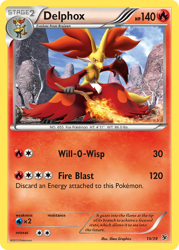 Delphox (10/39) [XY: Kalos Starter Set] | Tables and Towers