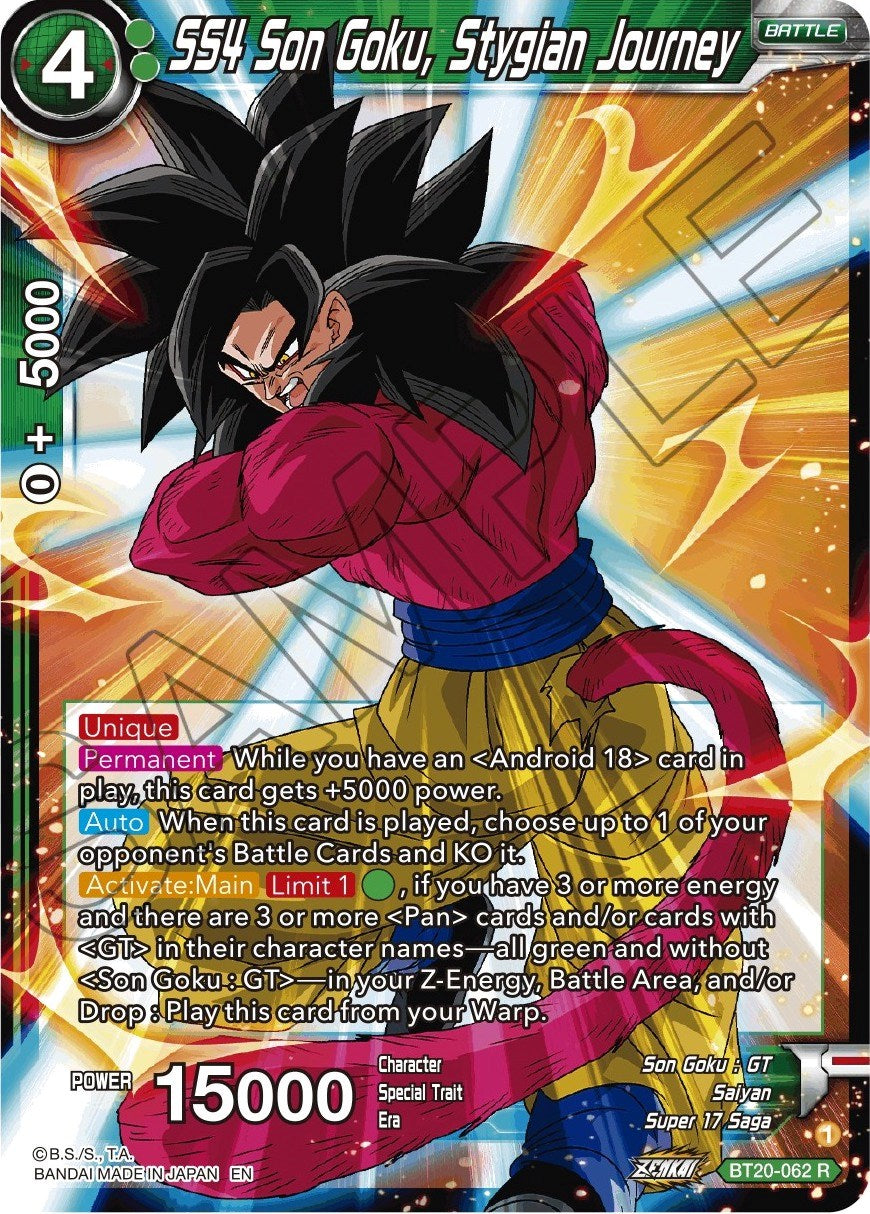 SS4 Son Goku, Stygian Journey (BT20-062) [Power Absorbed] | Tables and Towers