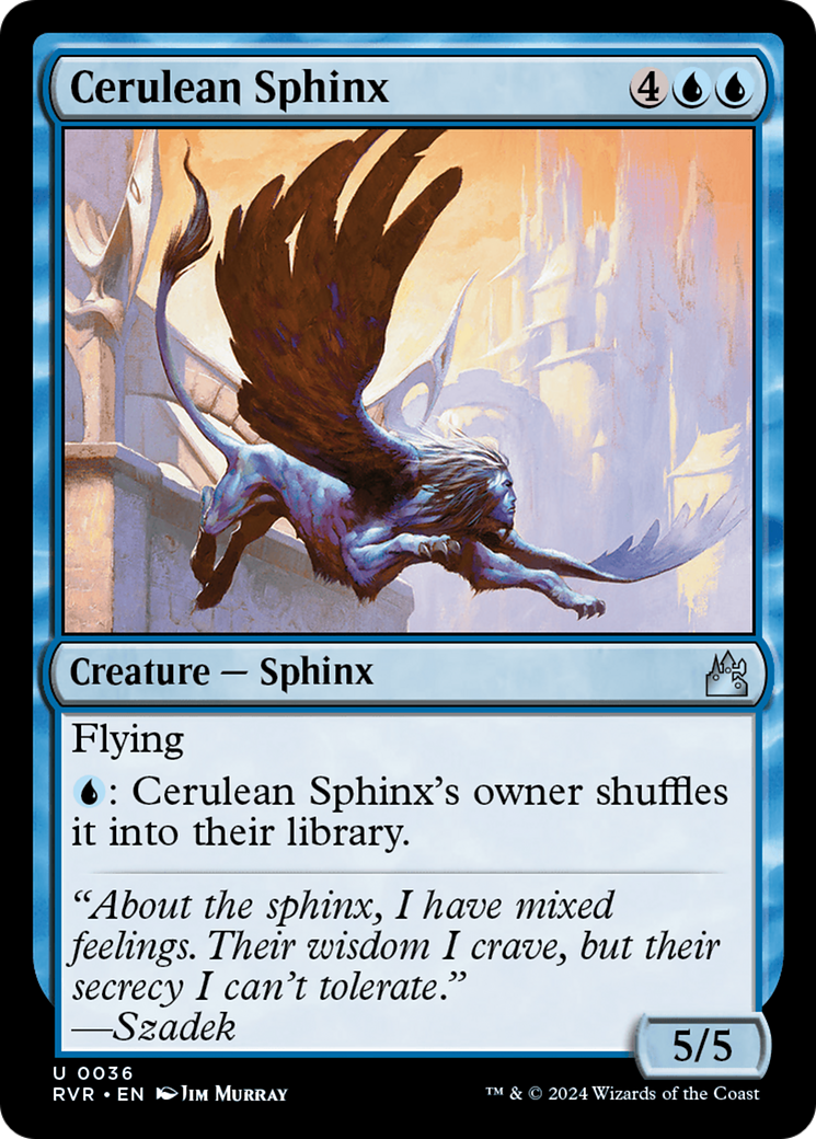 Cerulean Sphinx [Ravnica Remastered] | Tables and Towers