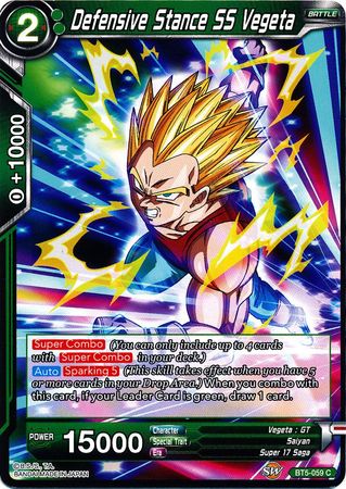 Defensive Stance SS Vegeta (BT5-059) [Miraculous Revival] | Tables and Towers