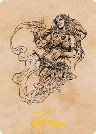 Djinni Windseer (Showcase) Art Card (Gold-Stamped Signature) [Dungeons & Dragons: Adventures in the Forgotten Realms Art Series] | Tables and Towers