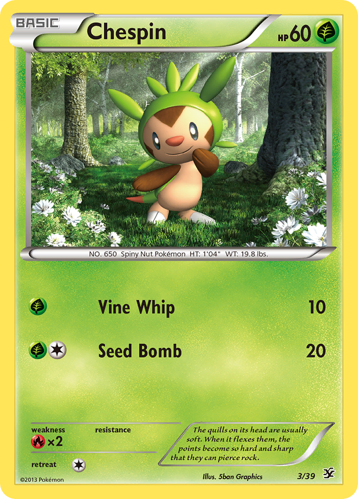 Chespin (3/39) [XY: Kalos Starter Set] | Tables and Towers