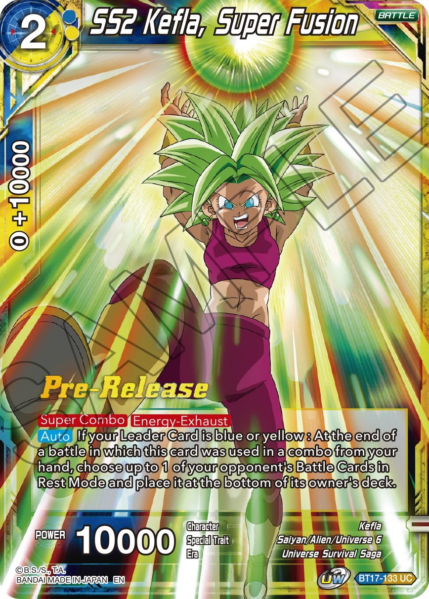 SS2 Kefla, Super Fusion (BT17-133) [Ultimate Squad Prerelease Promos] | Tables and Towers