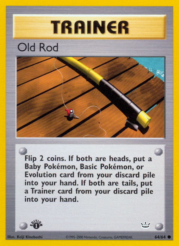 Old Rod (64/64) [Neo Revelation 1st Edition] | Tables and Towers