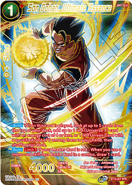 Son Gohan, Ultimate Essence (SPR) (BT14-007) [Cross Spirits] | Tables and Towers