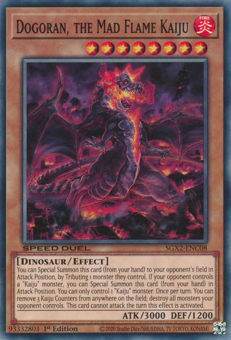 Dogoran, the Mad Flame Kaiju [SGX2-ENC08] Secret Rare | Tables and Towers