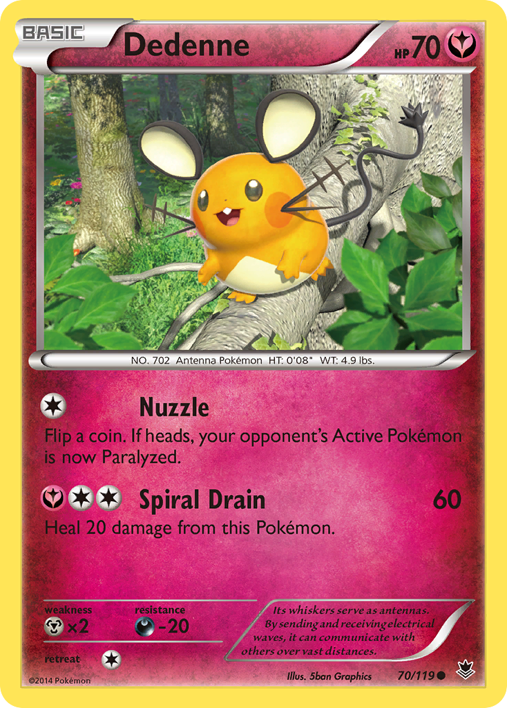 Dedenne (70/119) [XY: Phantom Forces] | Tables and Towers