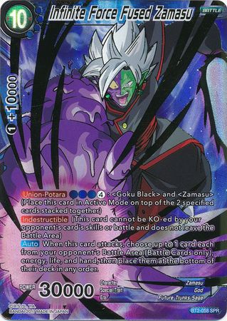 Infinite Force Fused Zamasu (SPR) (BT2-058) [Union Force] | Tables and Towers